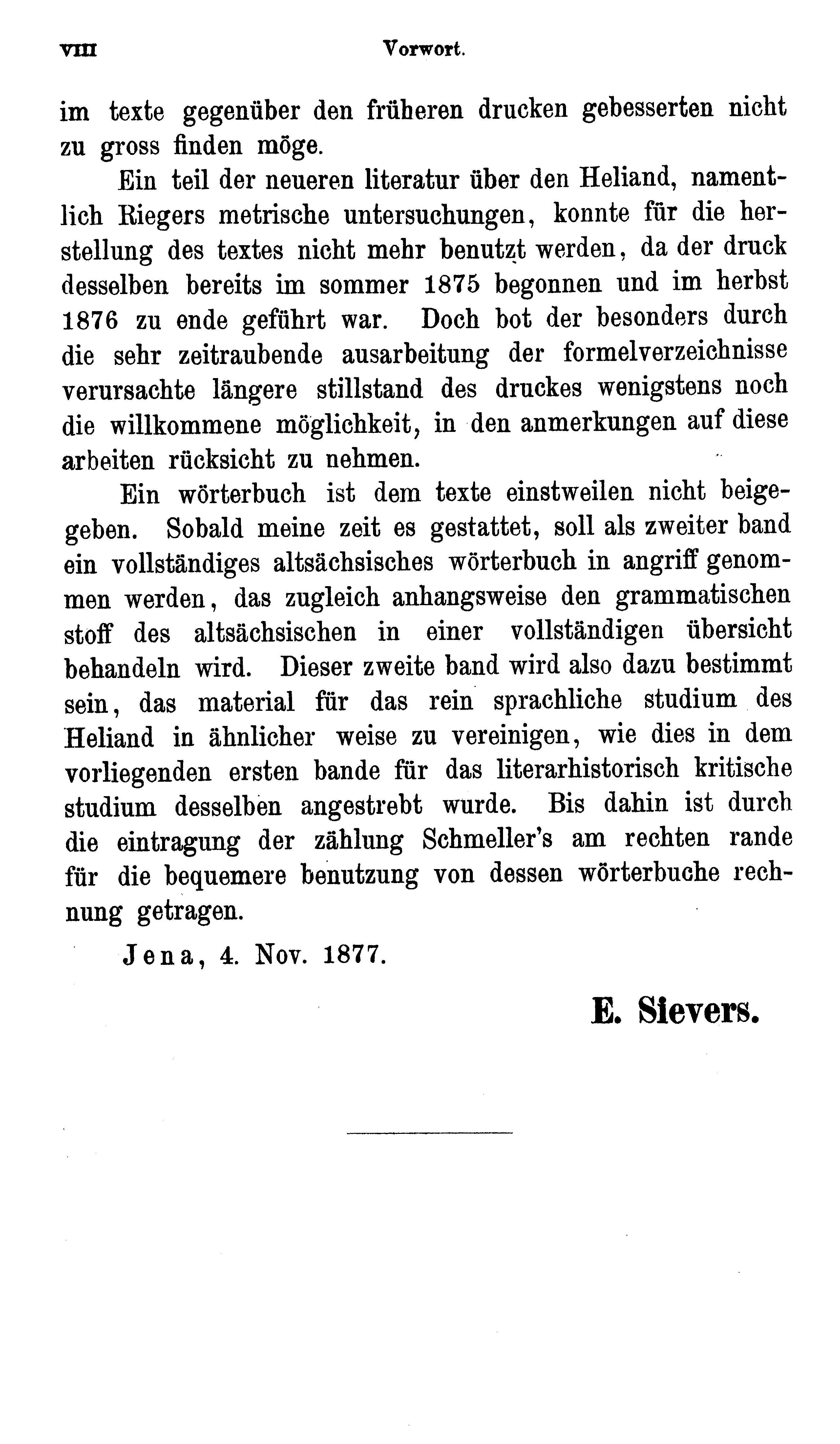 facsimile image (Sievers 1878, p. viii)