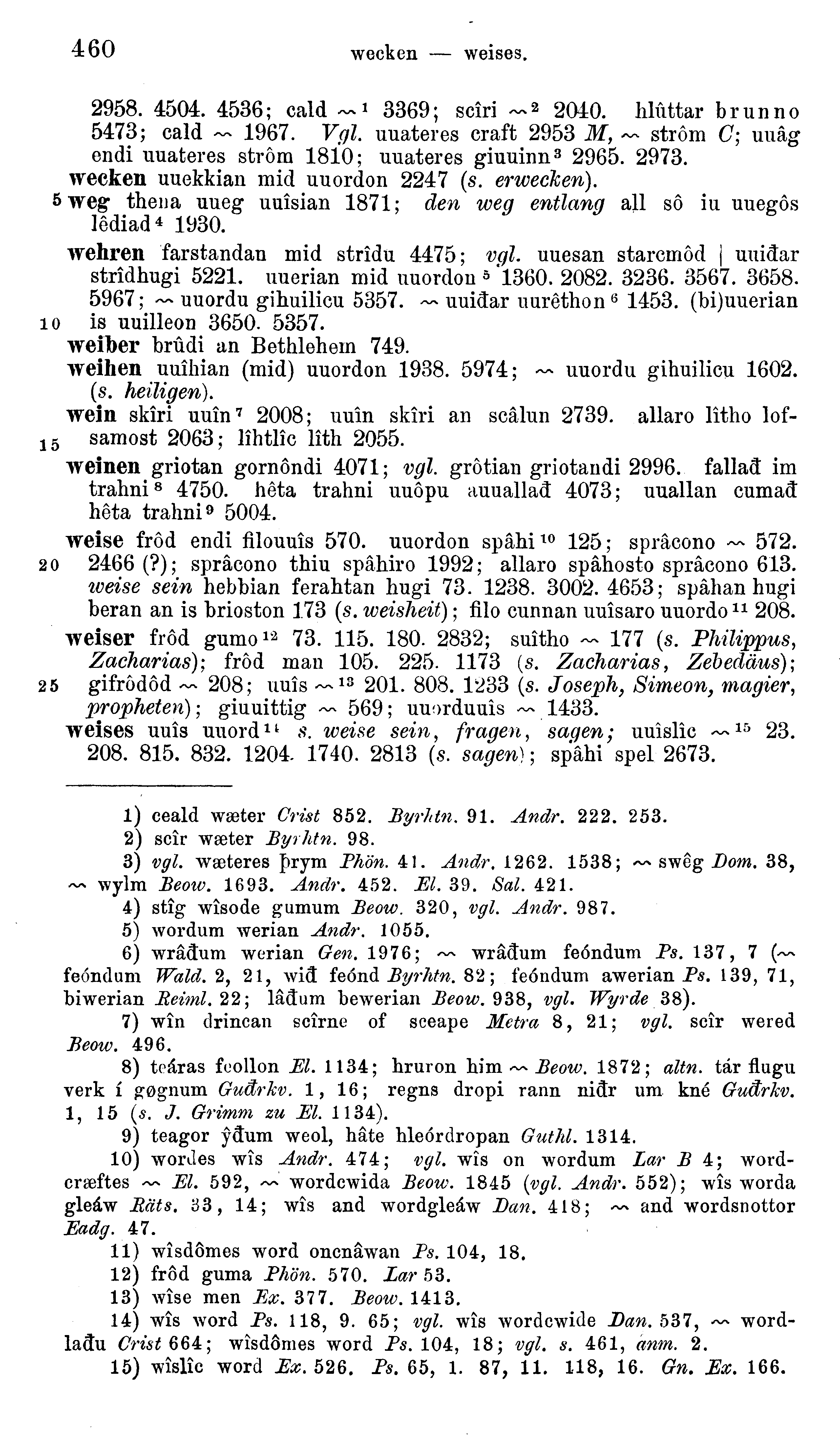 facsimile image (Sievers 1878, p. 460)