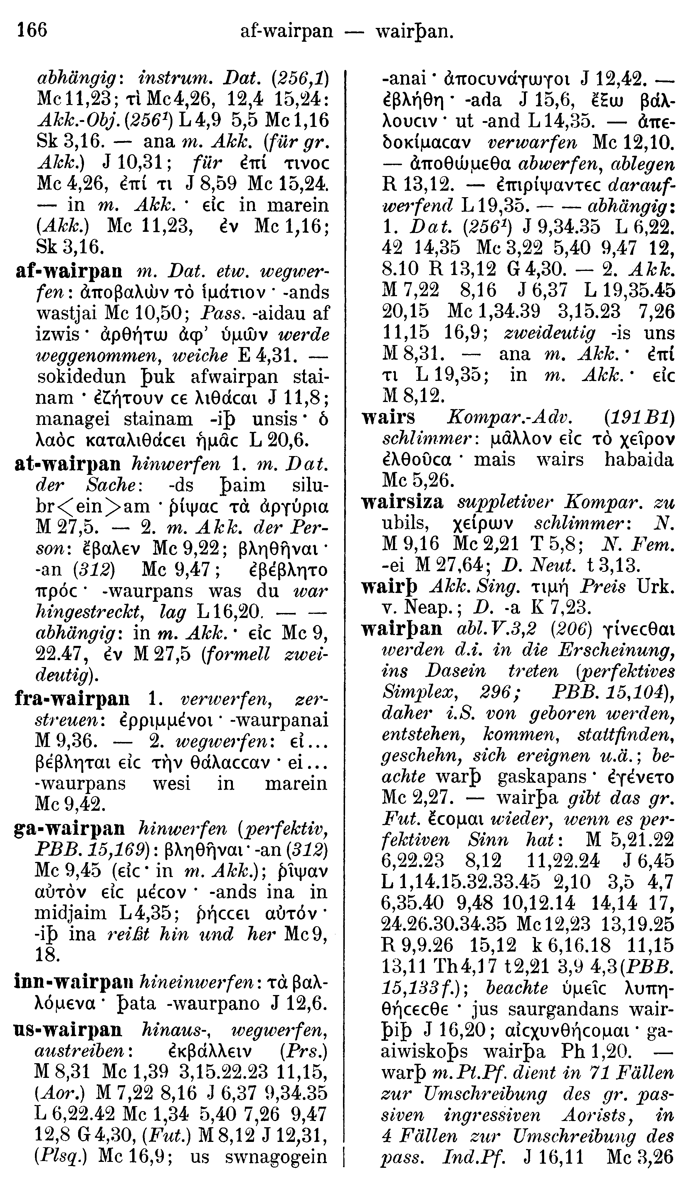facsimile image (Streitberg 1910, p. 166)