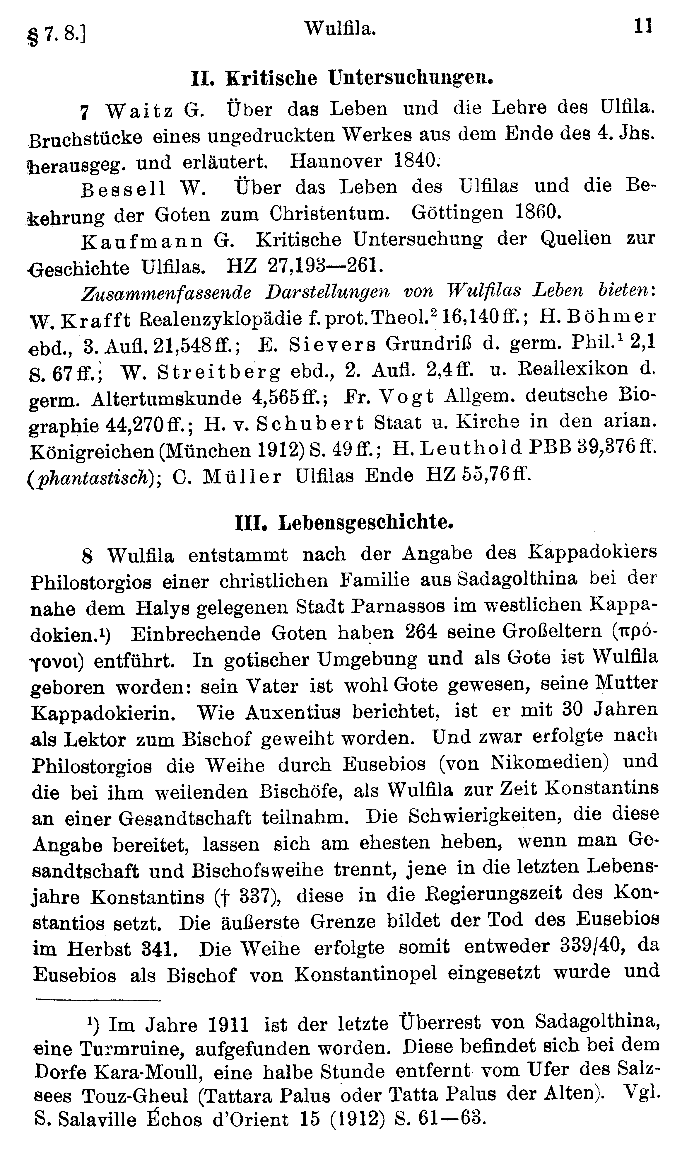 facsimile image (Streitberg 1920, p. 11)