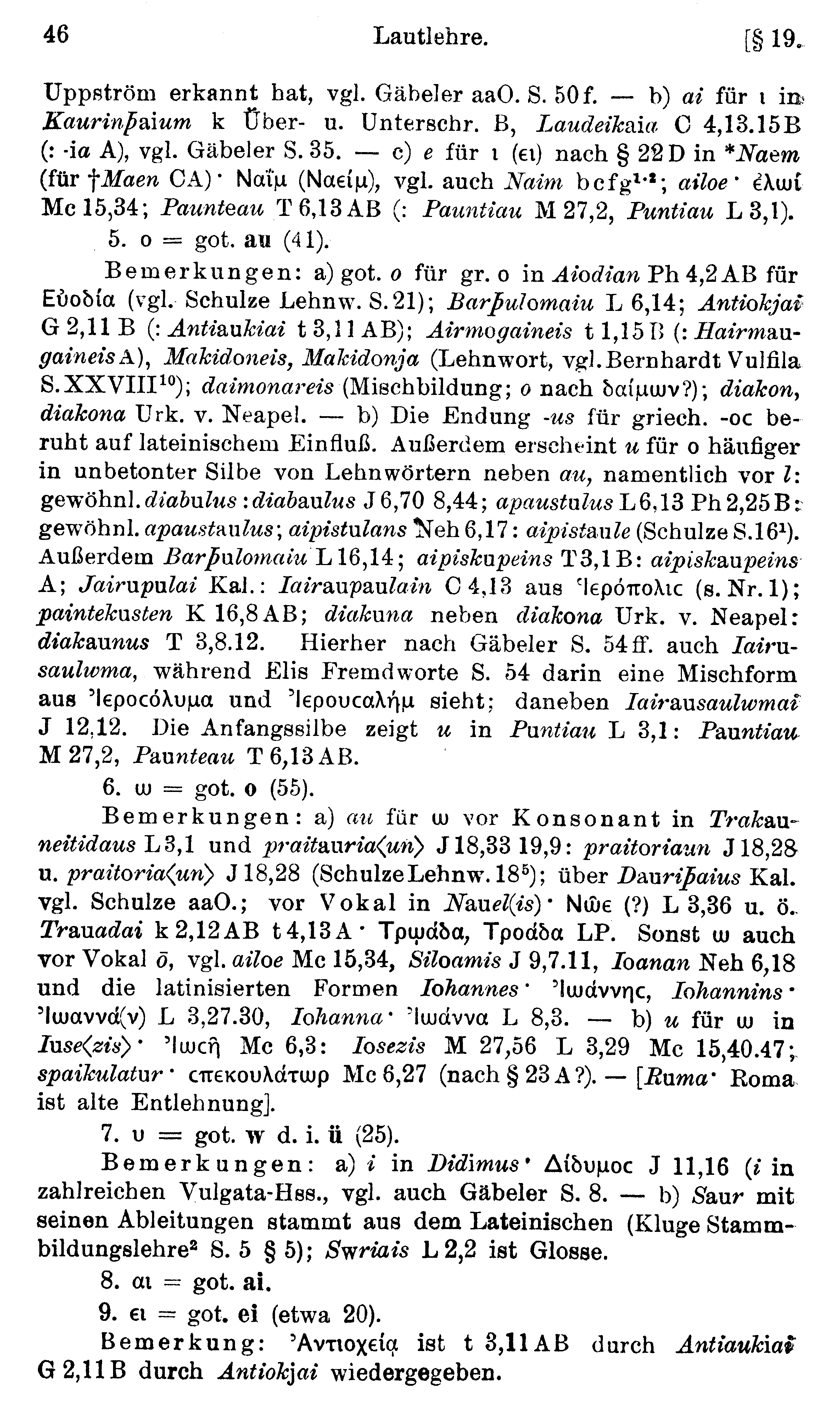 facsimile image (Streitberg 1920, p. 46)